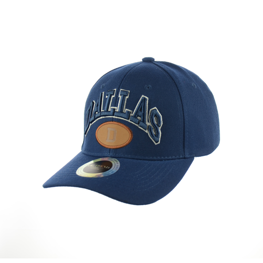 DALLAS  Baseball Embroidered Hat Velcro Back