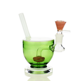 6" Coconut Cup Water Pipe with 14mm Male Bowl