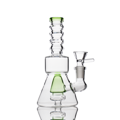 6" Water Pipe with Cone Shower and 14mm Male Bowl