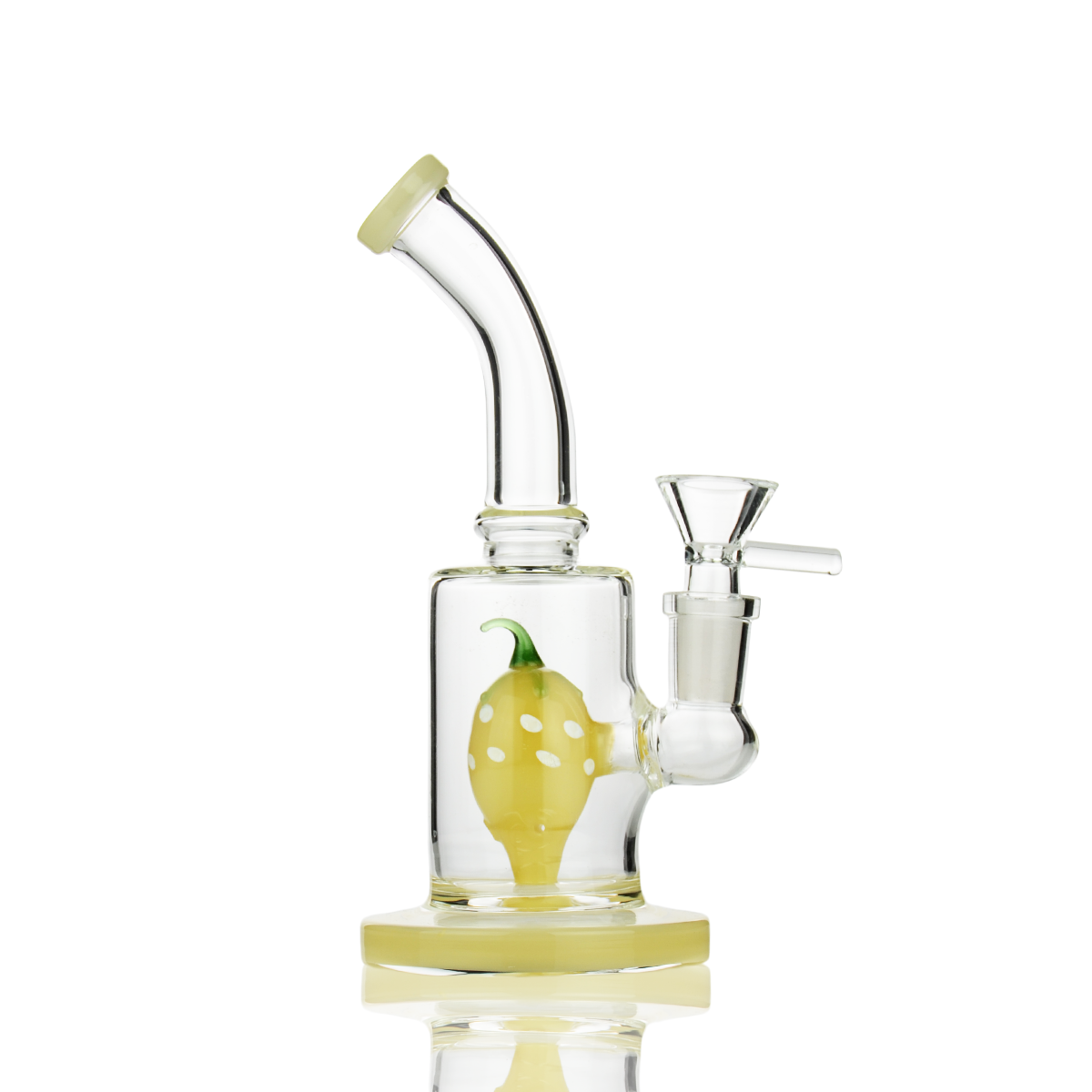 6" Water Pipe with Strawberry Shower and 14mm Male Bowl