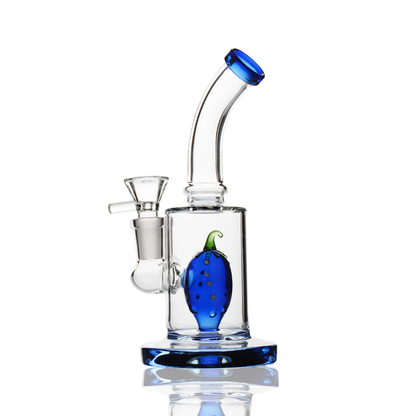6" Water Pipe with Strawberry Shower and 14mm Male Bowl