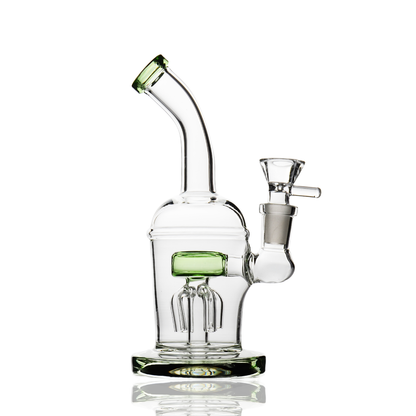 7" Water Pipe with Dome Shower and 14mm Male Bowl