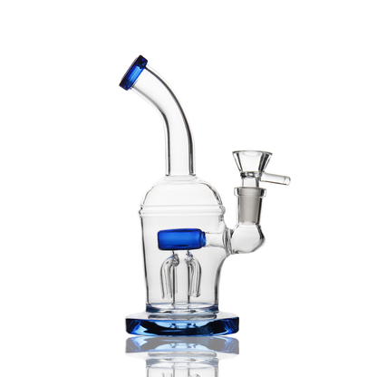 7" Water Pipe with Dome Shower and 14mm Male Bowl