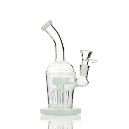 7" Water Pipe with Dome Shower and 14mm Male Bowl