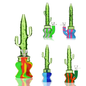 9" Silicone Glass Cactus Water Pipe with 14mm Male Bowl