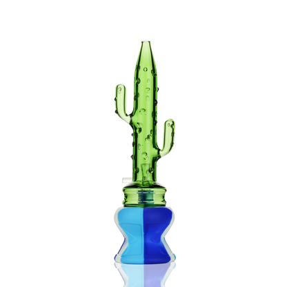 9" Silicone Glass Cactus Water Pipe with 14mm Male Bowl