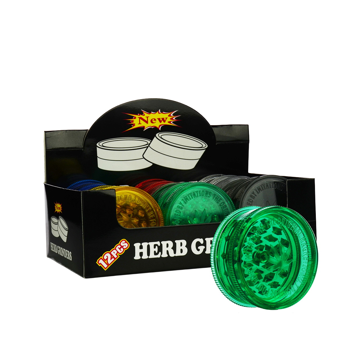 Plastic Grinder 63mm - 12pcs Display