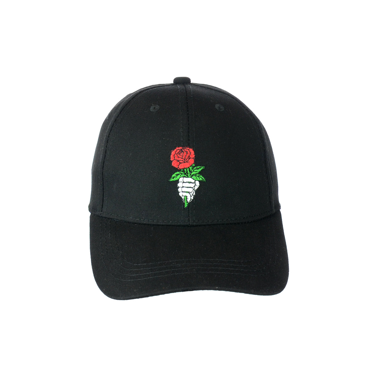 Rose Embroidered Baseball Hat