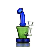 6.5" Color Tube Hollow Base Bong 14mm Male Bowl Included Approx 155 Grams