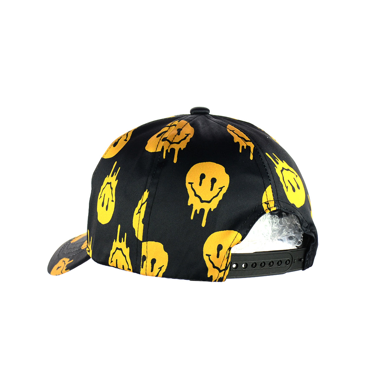 Drippy Smile Do Not Panic It's Organic Design Black Baseball Snapback Hat
