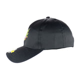 Flash Cannabis Leaf Design Black Baseball Snapback Hat