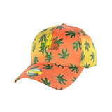 Drippy Rasta Leaf Design Baseball Snapback Hat