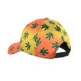 Drippy Rasta Leaf Design Baseball Snapback Hat