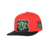Highway 420 Leaf Embroidered Snapback Hat