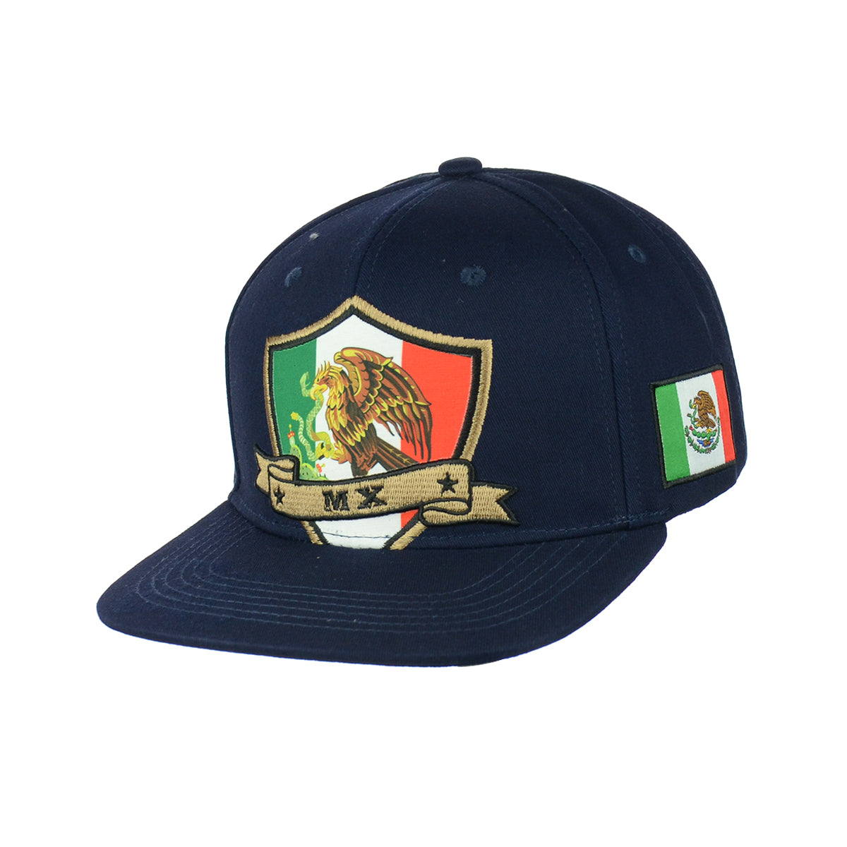 Mexico Eagle Embroidered Snapback Hat