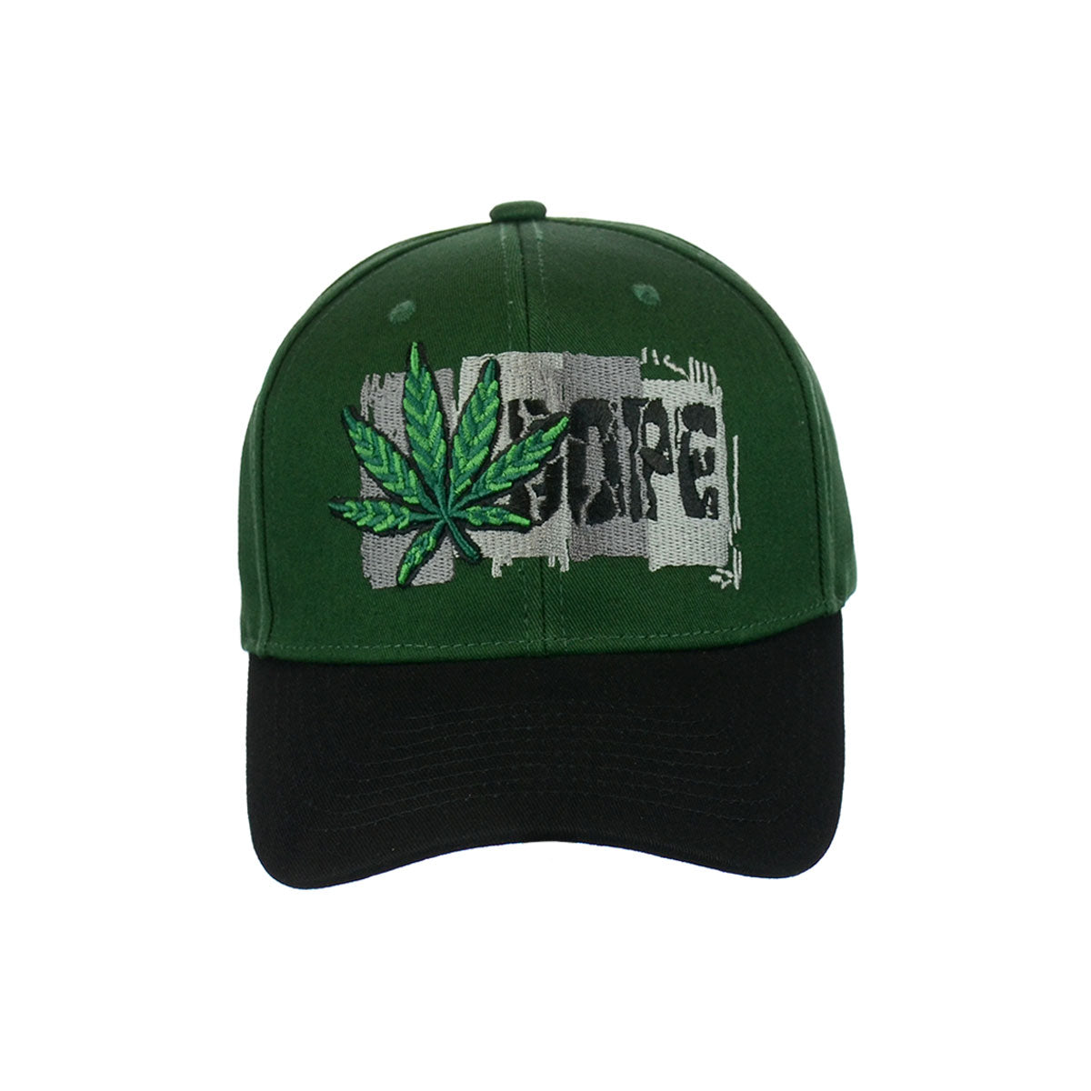Dope Cannabis Leaf Embroidered Snapback Hat
