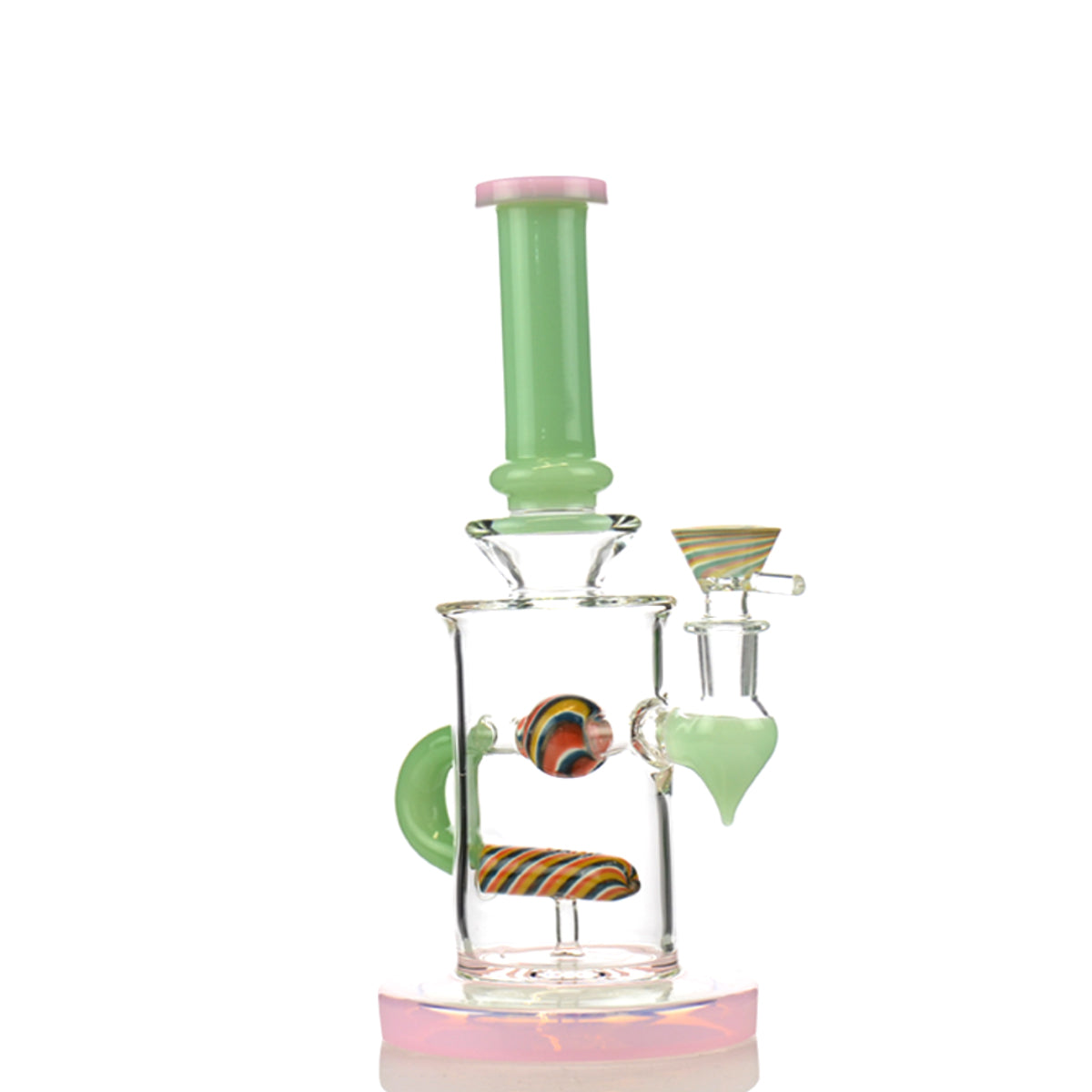 10" In-line Shower Water Pipe with 14mm Male Bowl