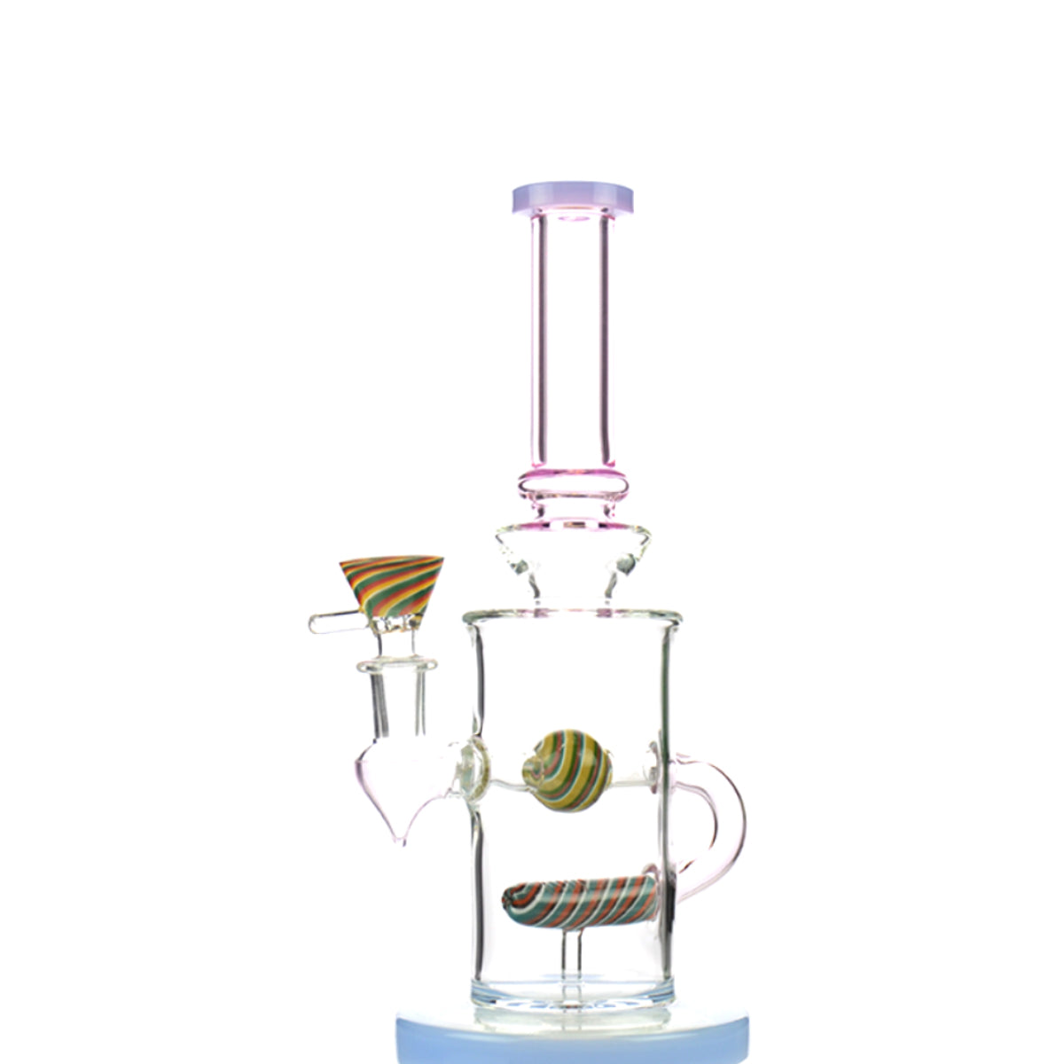 10" In-line Shower Water Pipe with 14mm Male Bowl