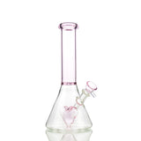 10" Pink Heart Shower Beaker with 14mm Male Bowl