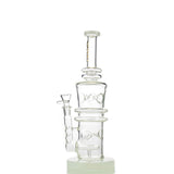 12" Happy Fumes Glass Water Pipe with 14mm Male Bowl