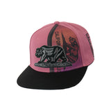 California Bear Embroidered Snapback Hat