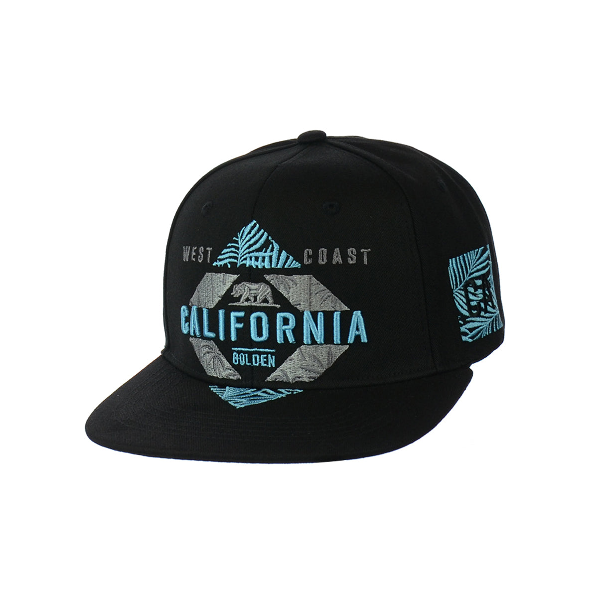 California Golden Embroidered Snapback Hat
