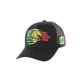 Mexican Flag Embroidered Snapback Hat