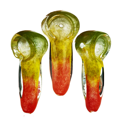 2.5" Rasta Frit Hand Pipe Spoon