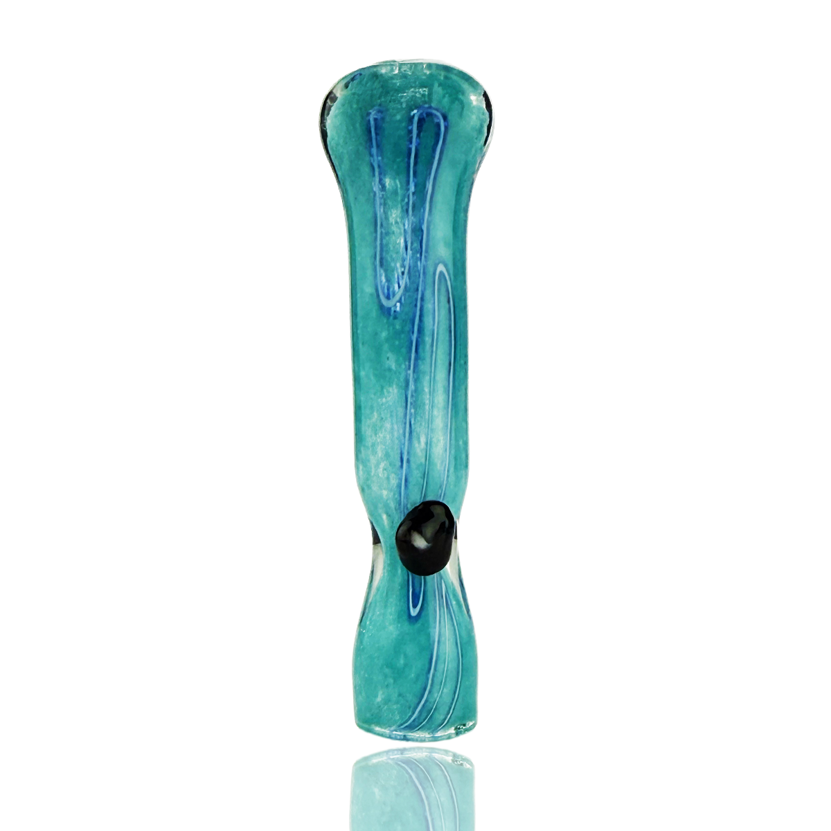 4" One Hitter Frit Glass Chillum