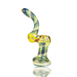 8" Silver Fumed Swirling Art Bubbler