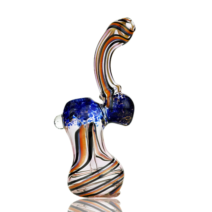 8" Gold Fumed Rasta Bubbler