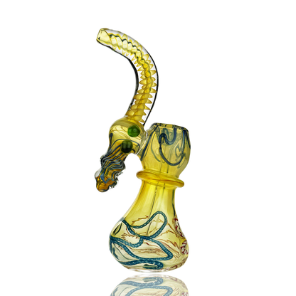 8" Twister Bubbler with Fumed Glass