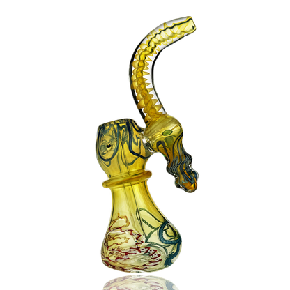 8" Twister Bubbler with Fumed Glass