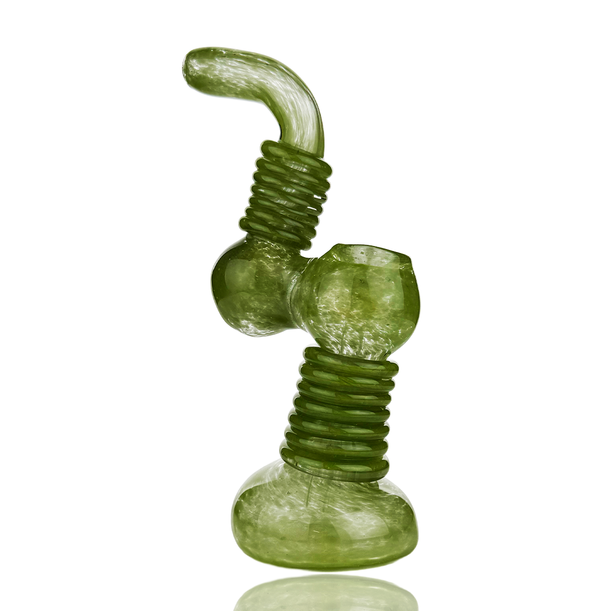 8" Color Frit Bubbler with Rings