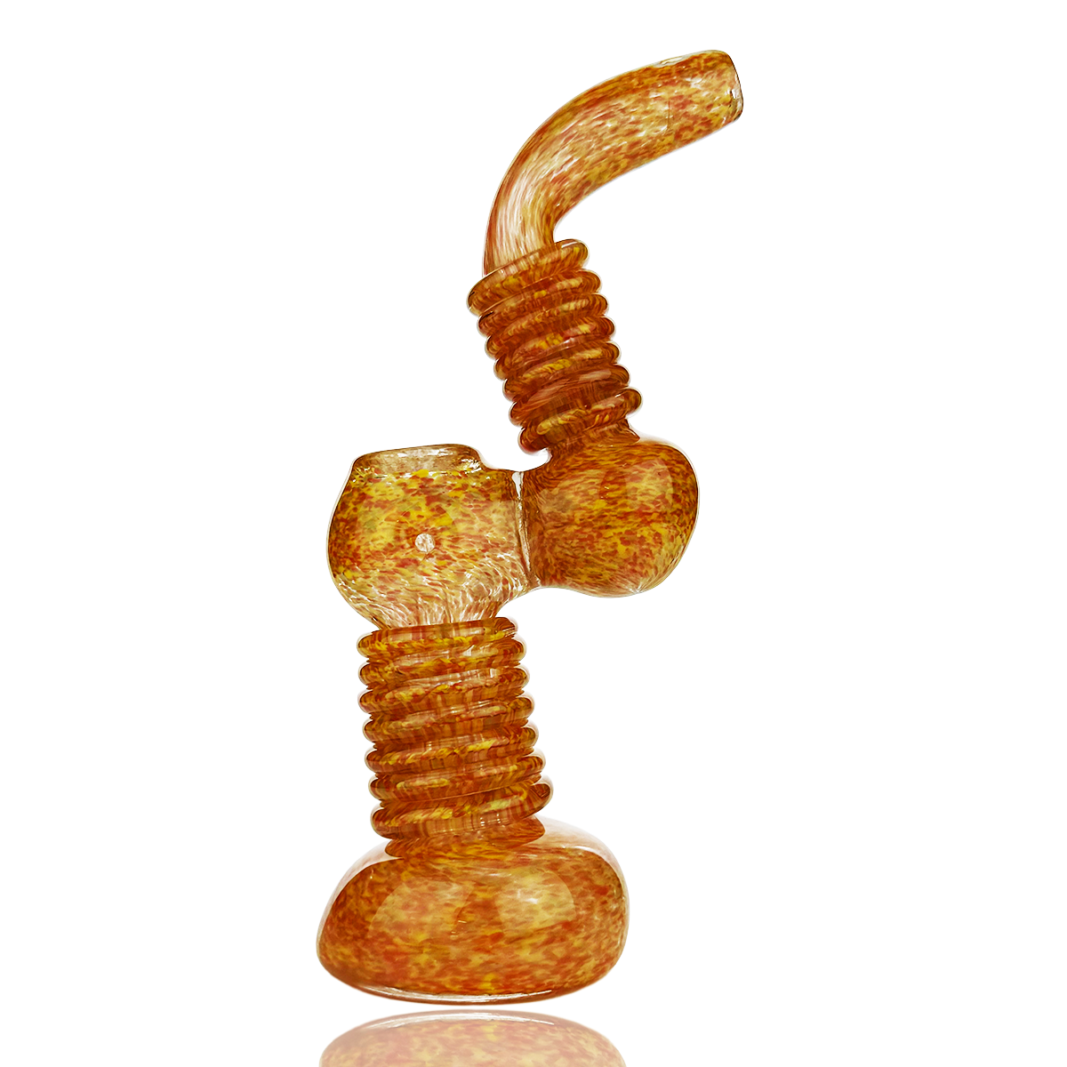 8" Color Frit Bubbler with Rings