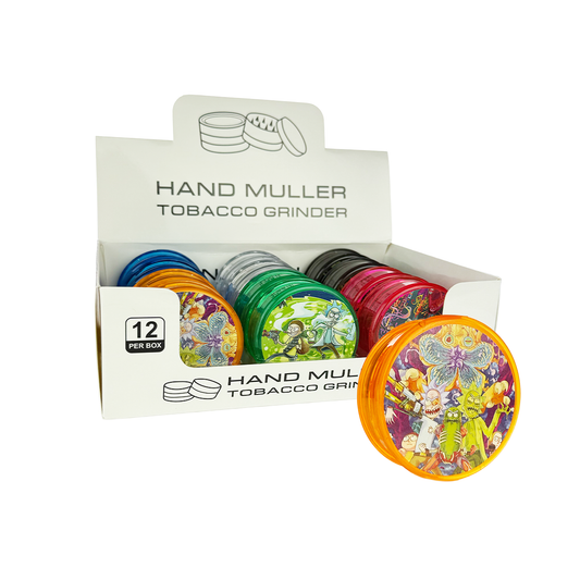 Ricky Plastic Grinder 63mm - 12pcs Display
