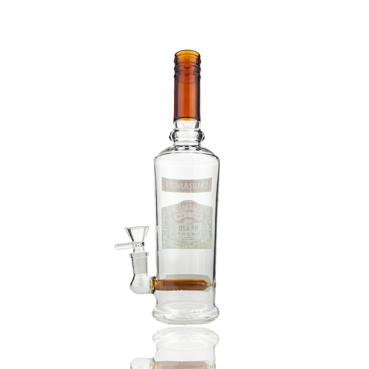 11.5" Liquor Bottle Bong with 14mm Bowl