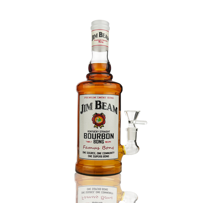 10" Liquor Bottle Jim Bong with 14mm Bowl