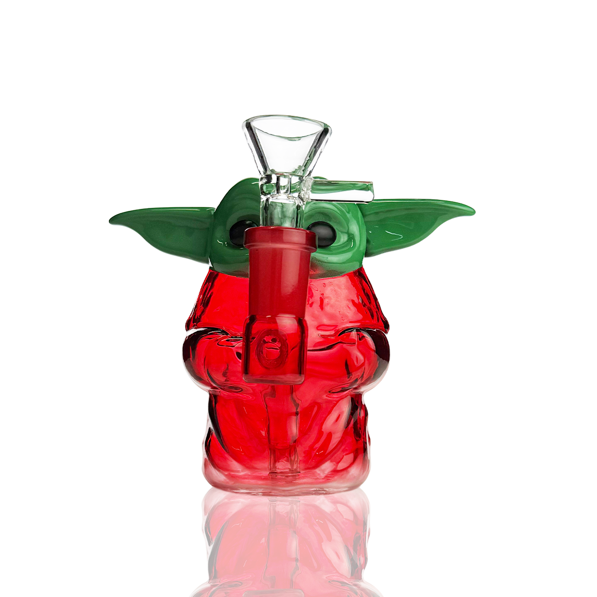 5" Yoda Glass Water Pipe with 14mm Male Bowl