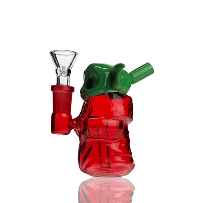 5" Yoda Glass Water Pipe with 14mm Male Bowl