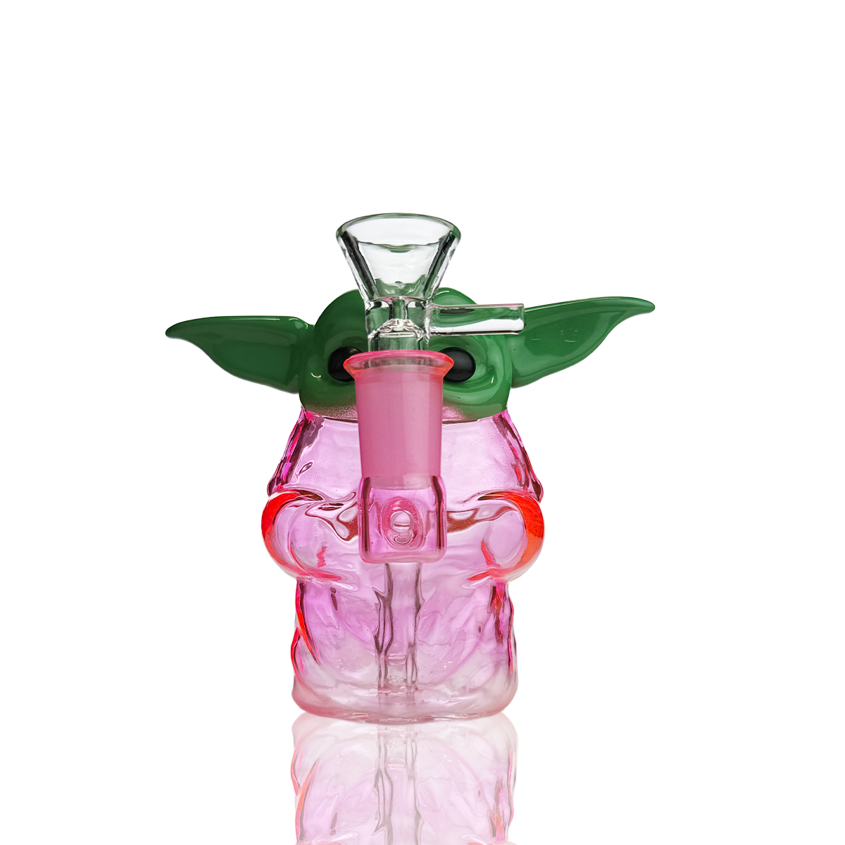 5" Yoda Glass Water Pipe with 14mm Male Bowl