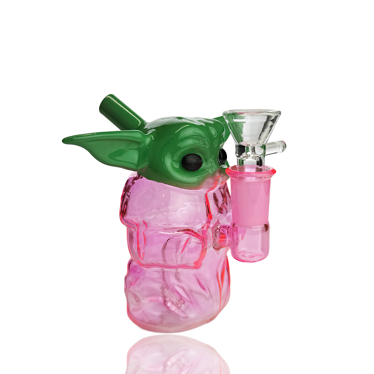 5" Yoda Glass Water Pipe with 14mm Male Bowl
