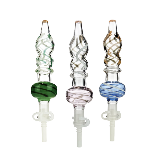 6" Nectar Collector Straw with Ceramic Tip