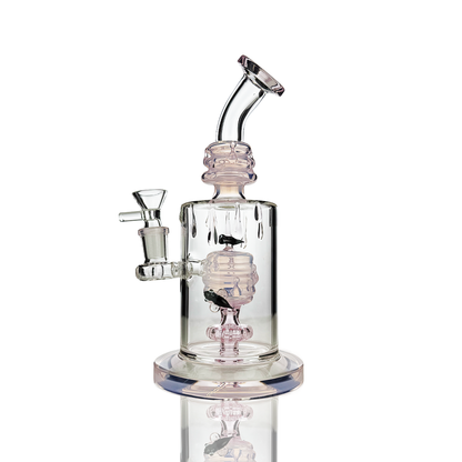 9" Honey Bee Water Pipe Bong with 14mm Male Bowl
