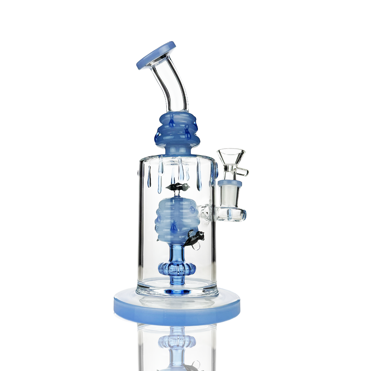 9" Honey Bee Water Pipe Bong with 14mm Male Bowl