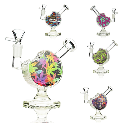 7" Water Pipe Bong with 14mm Male Bowl