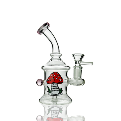 6" Water Pipe with Pearl Design with 14mm Male Bowl