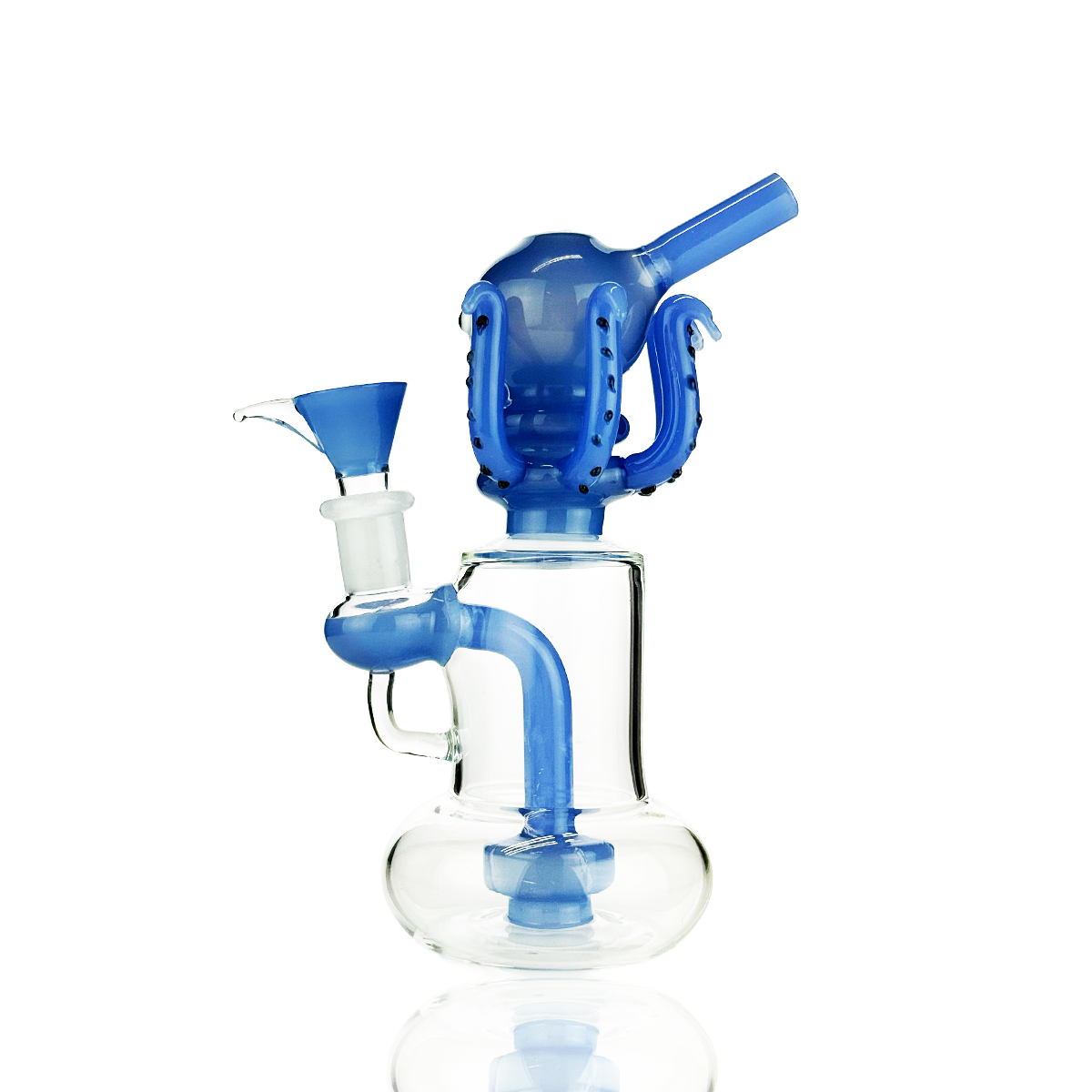 8" Octopus Water Pipe Rig with Shower and 14mm Male Bowl