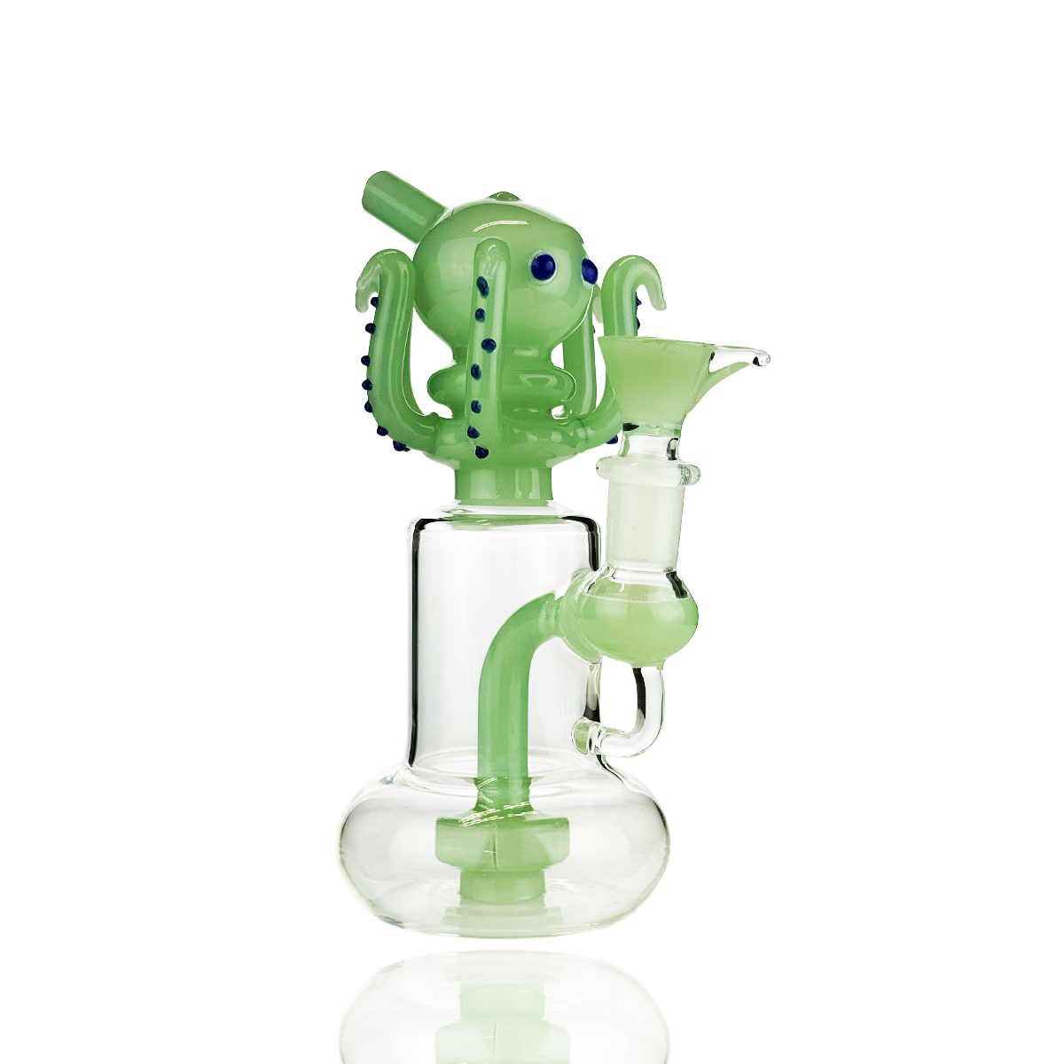 8" Octopus Water Pipe Rig with Shower and 14mm Male Bowl