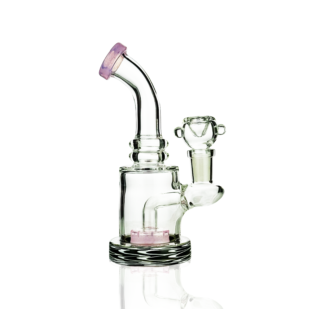 6.5" Water Pipe Bong with Slime Shower and 14mm Male Bowl